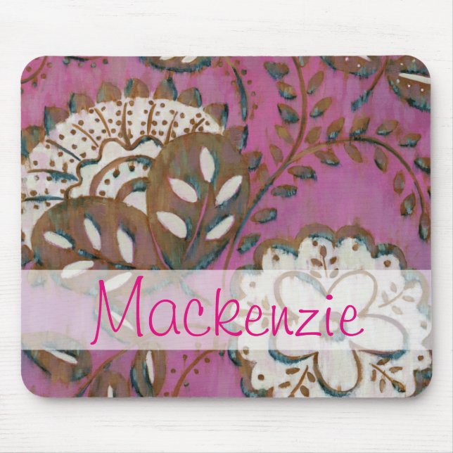 Mousepad Adicione seu nome | Ornamento radiante I (Frente)