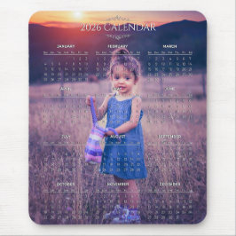 Mousepad Adicione Seu Próprio Calendário de Fotos 2026 | Mo