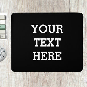 Mousepad Adicione seu próprio texto personalizado aqui pret