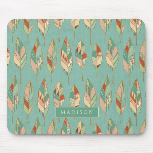 Mousepad Adicione seu teste padrão conhecido da pena da (Frente)