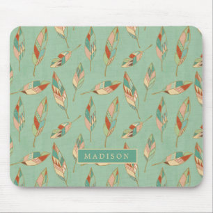 Mousepad Adicione seu teste padrão   verde conhecido da