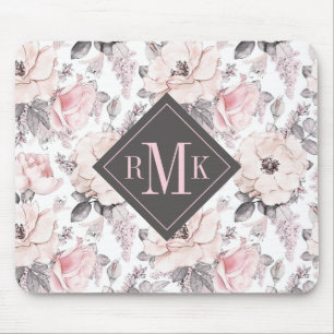 Mousepad Adicione seu testes padrões cor-de-rosa do