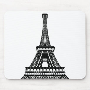 Mousepad Adicione seu texto Pop Art Eiffel Tower Paris Fran