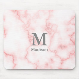 Mousepad Adicione seus nome e monograma ao mármore