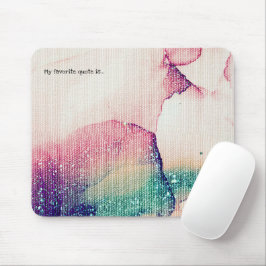 Mousepad Adicione Sua Cotação Dizendo Textura De Tinta Aqua