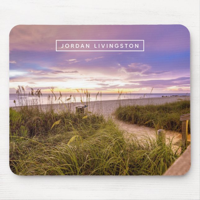 Mousepad Adicione sua praia conhecida Florida de | Nápoles (Frente)