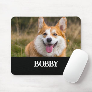 Mousepad Adicione sua própria foto e nome do cachorro