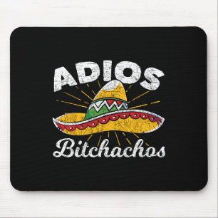 Mousepad Adios Achos Sombrero Fiesta Mexico Funny Cinco De
