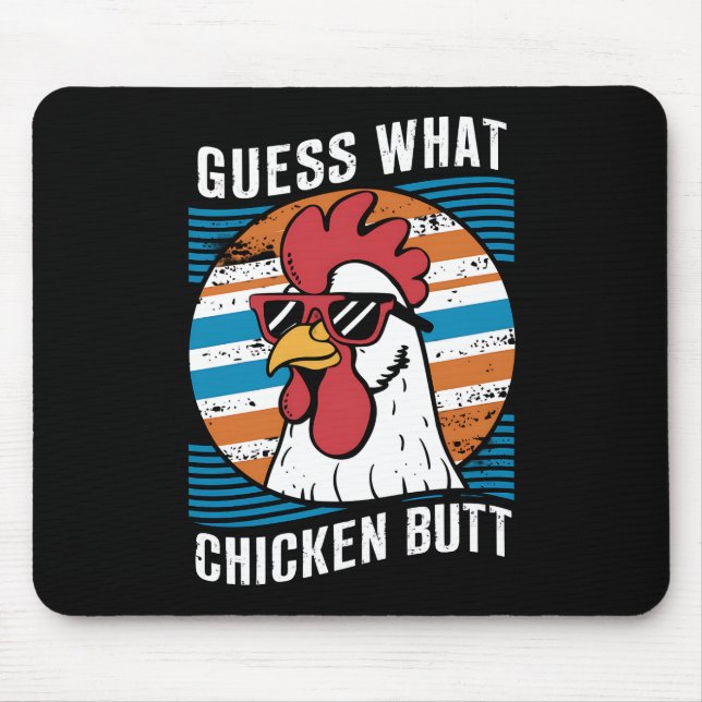 Mousepad Adivinha Que Bumbum De Frango Engraçado Lumera (Frente)