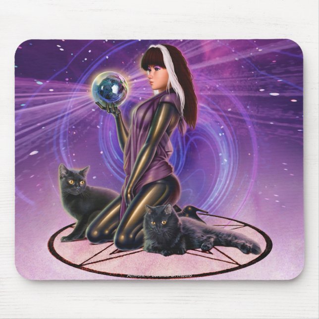 Mousepad "Adivinhação dos gatos pretos " (Frente)