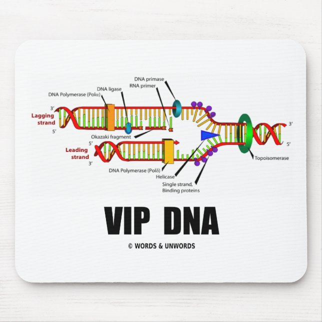 Mousepad ADN do VIP (humor da réplica do ADN) (Frente)