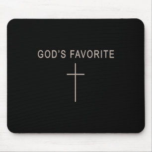 Mousepad Adolescente Menina Favorita de Deus Cristã Minimal