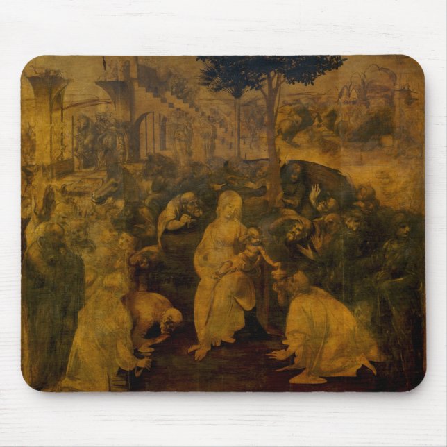Mousepad Adoração do Magi Leonardo da Vinci (Frente)