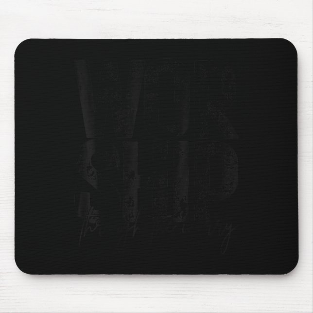 Mousepad Adorar Através da Preocupação Fé Cristã Retro Ng (Frente)