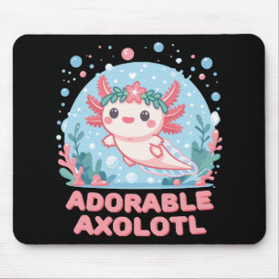 Mousepad Adorável Adorção Aquática de Axolote