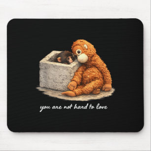 Mousepad Adorável bebê macaco fofo soco homens mulheres cri