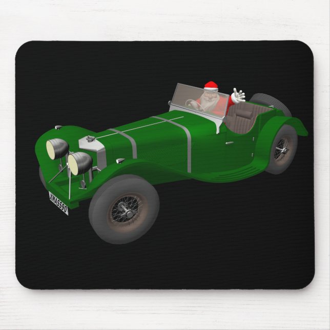 Mousepad Adorável driver Santa Claus Jaguar SS 90 (Frente)