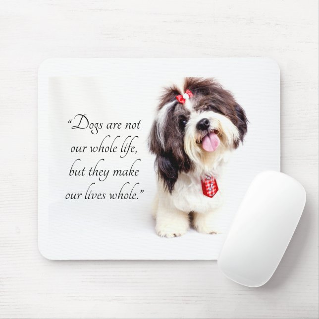 Mousepad Adorável e adorável Shih Tzu Puppy (Com mouse)
