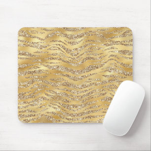 Mousepad Adorável Estampa de Pele de Tigre Dourado Amante d