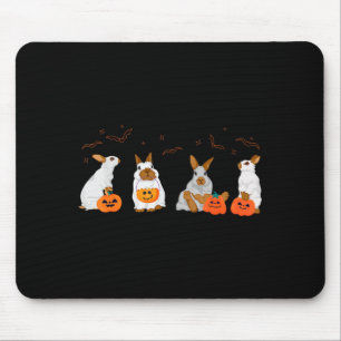Mousepad Adorável Fantasma de Coelho Coelhinho do Outono Fa