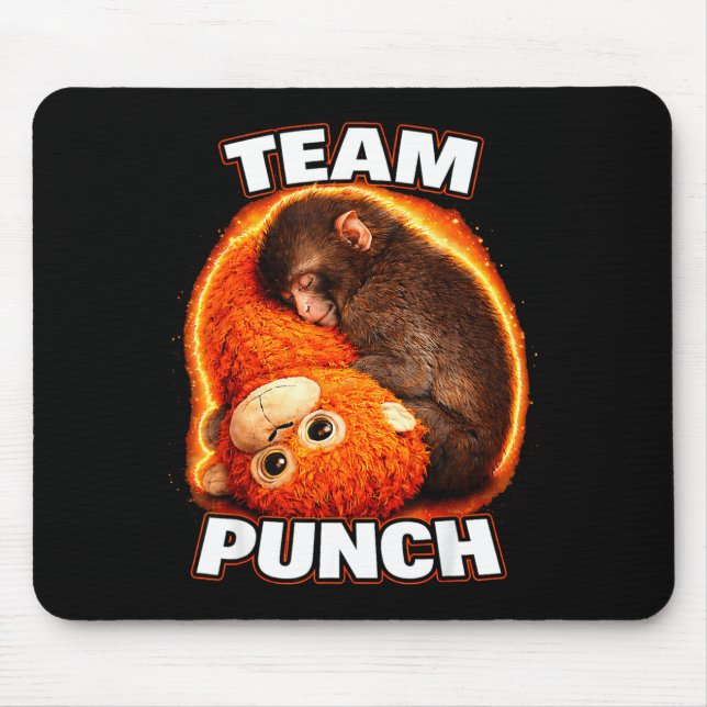 Mousepad Adorável macaco soco bebê gráfico equipe soco gran (Frente)