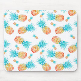 Mousepad Adorável Padrão de Abacaxi de Fruta Tropical de Aq