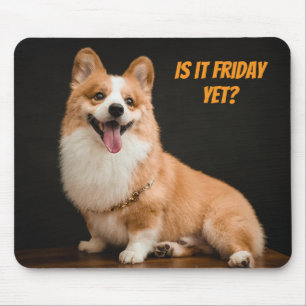Mousepad Adorável Ratinho de Mouse de Cachorrinho Corgi. Já