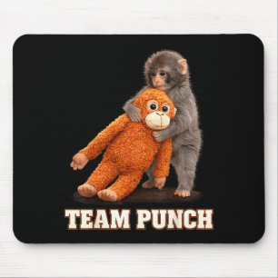 Mousepad Adorável soco de macaco bebê gráfico time soco gra