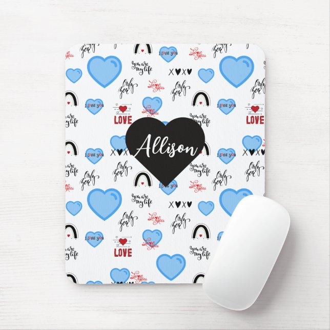 Mousepad Adore pop lover valentine (Com mouse)