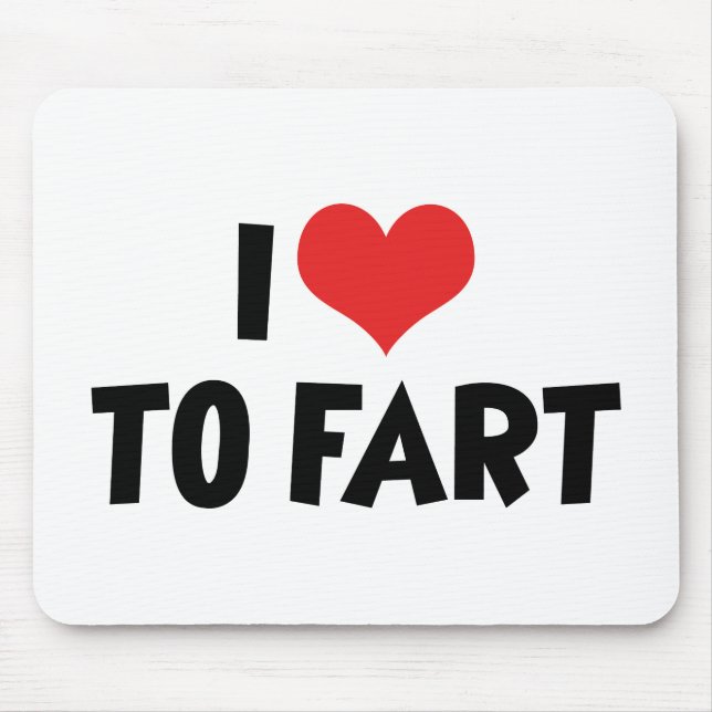 Mousepad Adoro Coração Para Fart (Frente)