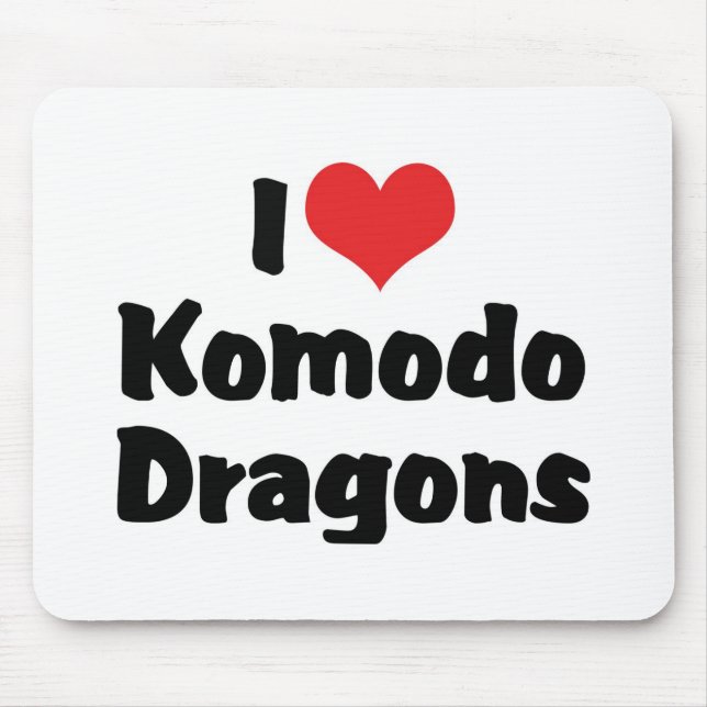Mousepad Adoro Dragões Komodo Heart (Frente)