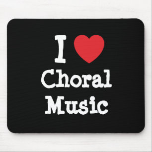 Mousepad Adoro o Choral Music personalizado personalizado
