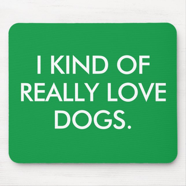 Mousepad Adoro Pad De Rato De Cães (Frente)