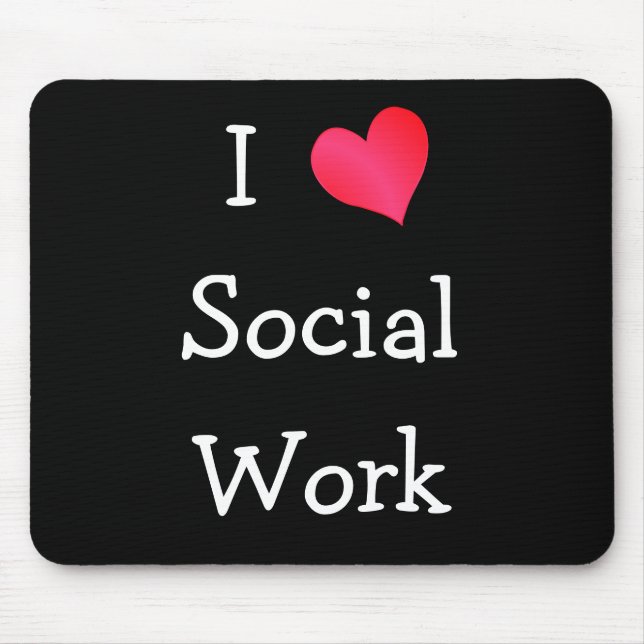 Mousepad Adoro Trabalho Social (Frente)