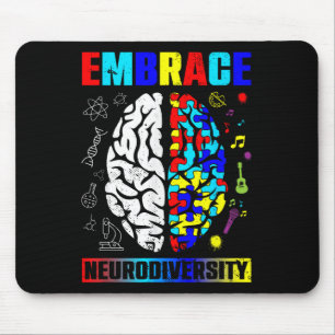 Mousepad Adotar a Neurodiversidade Sensibilização para o Au