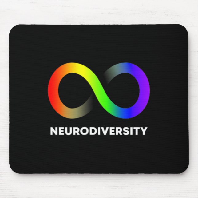Mousepad Adotar Neurodiversity Autism Adhd Asd Infinity Ra (Frente)