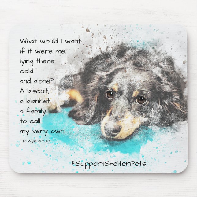 Mousepad Adotar Um Prateleira - Dachshund (Frente)