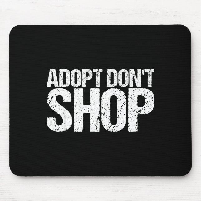 Mousepad Adote Não Compre Como Um Resgate Animal  (Frente)
