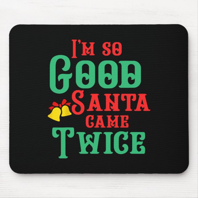 Mousepad Adulto de Natal Inadequado, Sujo e Sujo (Frente)