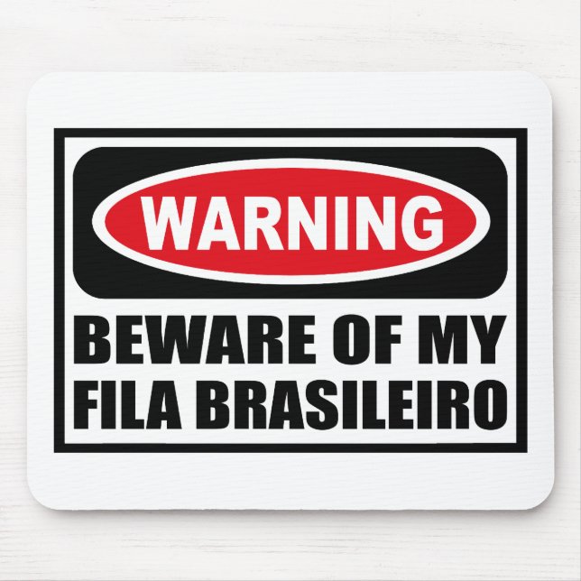 Mousepad Advertir BEWARE de MEUS FILAMENTOS BRASILEIRO (Frente)