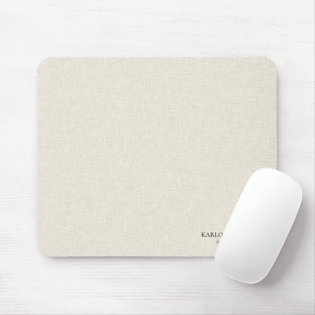 Mousepad Advogado de Imigração em Texto Preto sobre Linho B (Com mouse)