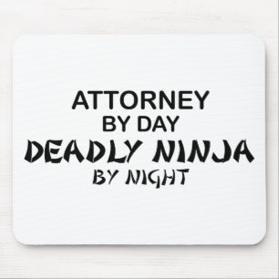 Mousepad Advogado Ninja mortal em a noite