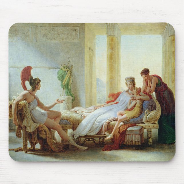 Mousepad Aeneas que diz o Dido do desastre em Troy (Frente)