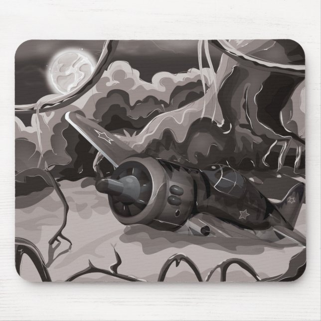 Mousepad Aeronaves de combate à guerra mundial destruídas (Frente)