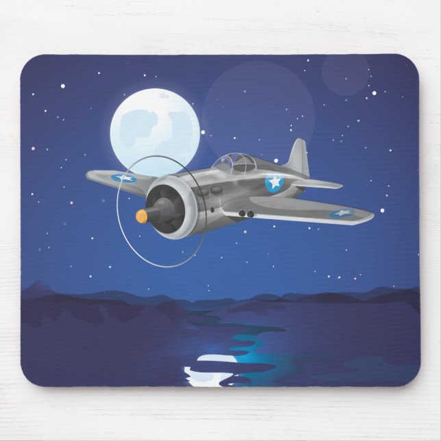 Mousepad Aeronaves de combate Vintage (Frente)