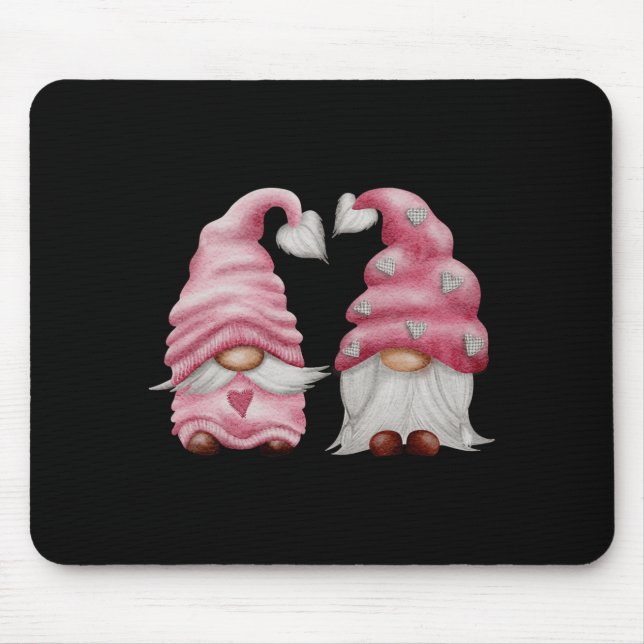 Mousepad Aesthetic Nk Gnome Valentines Day Decor For Women  (Frente)