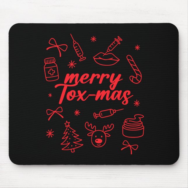 Mousepad Aesthetic Nurse Injector Botox Er Xmas Merry Tox-m (Frente)