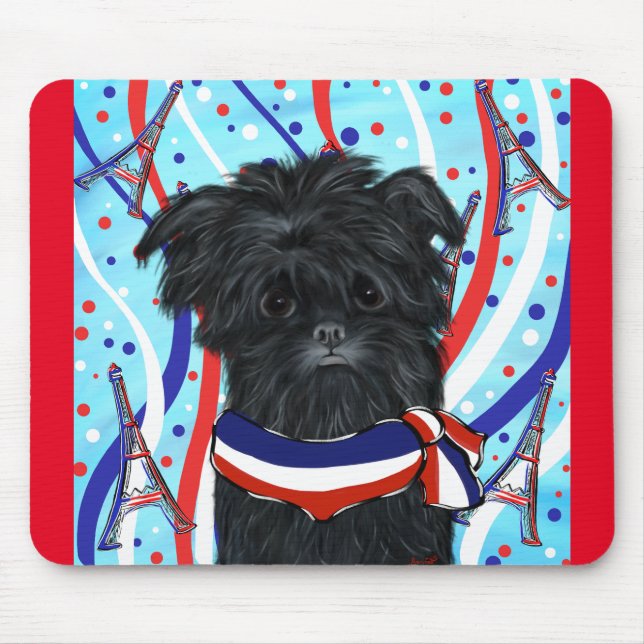 Mousepad Affenpinscher Paris (Frente)