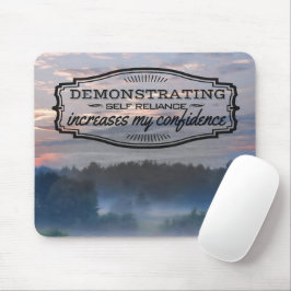 Mousepad Afirmação de Motivação de "Autoconfiança"