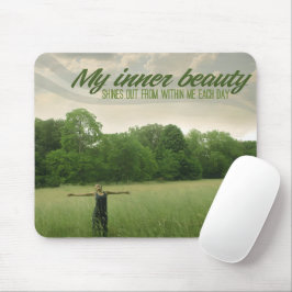 Mousepad Afirmação de Motivação "Minha beleza interior"